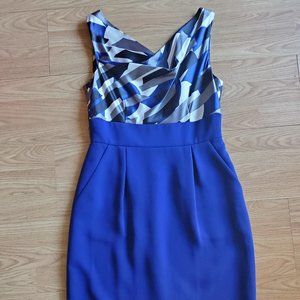Tahari Royal Blue Dress - Size 4